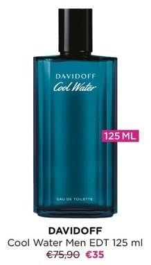 Promoties Davidoff cool water men edt - Davidoff - Geldig van 04/03/2024 tot 31/03/2024 bij ICI PARIS XL