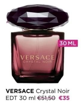 Promoties Versace crystal noir edt - Versace - Geldig van 04/03/2024 tot 31/03/2024 bij ICI PARIS XL