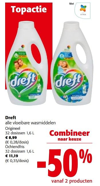 Promoties Dreft alle vloeibare wasmiddelen origineel - Dreft - Geldig van 28/02/2024 tot 12/03/2024 bij Colruyt