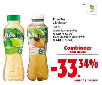Promoties Fuze tea alle flessen - FuzeTea - Geldig van 28/02/2024 tot 12/03/2024 bij Colruyt