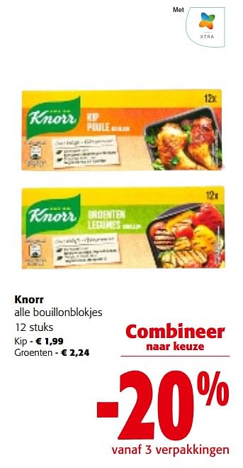 Promoties Knorr alle bouillonblokjes - Knorr - Geldig van 28/02/2024 tot 12/03/2024 bij Colruyt