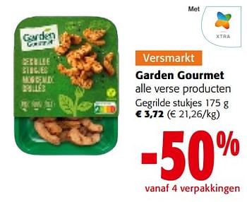 Promotions Garden gourmet alle verse producten - Garden Gourmet - Valide de 28/02/2024 à 12/03/2024 chez Colruyt