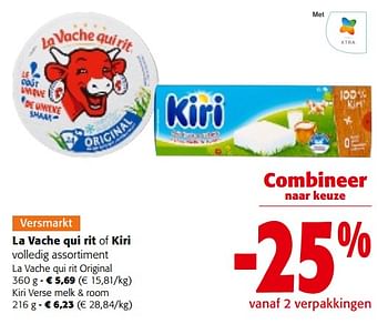 Promoties La vache qui rit of kiri volledig assortiment - Huismerk - Colruyt - Geldig van 28/02/2024 tot 12/03/2024 bij Colruyt