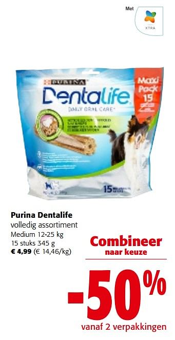 Promoties Purina dentalife volledig assortiment - Purina - Geldig van 28/02/2024 tot 12/03/2024 bij Colruyt