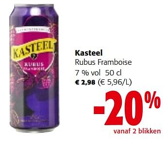 Promoties Kasteel rubus framboise - Kasteelbier - Geldig van 28/02/2024 tot 12/03/2024 bij Colruyt