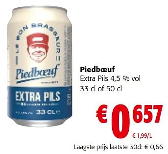 Promoties Piedboeuf extra pils - Piedbœuf - Geldig van 28/02/2024 tot 12/03/2024 bij Colruyt