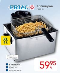 Friac frituurpan f500 ix-Friac