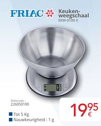 Friac keukenweegschaal ekw-0100 x-Friac