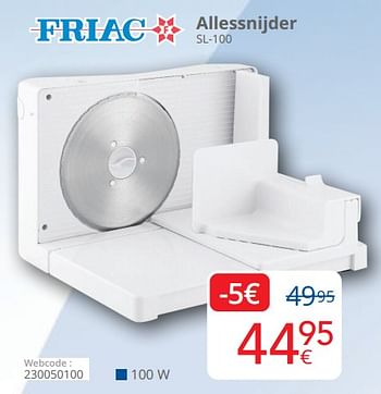 Promoties Friac allessnijder sl-100 - Friac - Geldig van 01/03/2024 tot 31/03/2024 bij Eldi