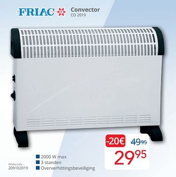 Promoties Friac convector co 2019 - Friac - Geldig van 01/03/2024 tot 31/03/2024 bij Eldi