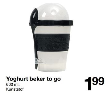 Promoties Yoghurt beker to go - Huismerk - Zeeman  - Geldig van 02/03/2024 tot 15/03/2024 bij Zeeman