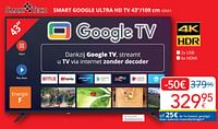 Smart tech smart google ultra hd tv 43va1-Smart Tech