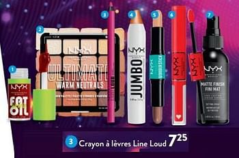 Promotions Crayon à lèvres line loud - NYX  - Valide de 28/02/2024 à 12/03/2024 chez DI