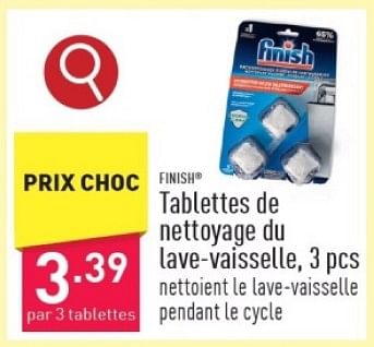 Promotions Tablettes de lettoyage du lave-vaisselle - Finish - Valide de 08/03/2024 à 10/03/2024 chez Aldi