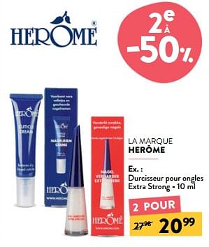 Promotions Durcisseur pour ongles extra strong - Herome - Valide de 28/02/2024 à 12/03/2024 chez DI
