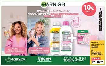 Promotions Eau nettoyante micellaire peaux sensibles - Garnier - Valide de 28/02/2024 à 12/03/2024 chez DI