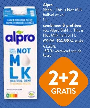 Promoties Alpro shhh... this is not milk halfvol - Alpro - Geldig van 28/02/2024 tot 12/03/2024 bij OKay