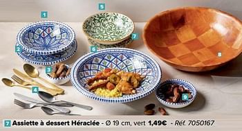 Promotions Assiette à dessert héraclée - Produit maison - Carrefour  - Valide de 28/02/2024 à 18/03/2024 chez Carrefour