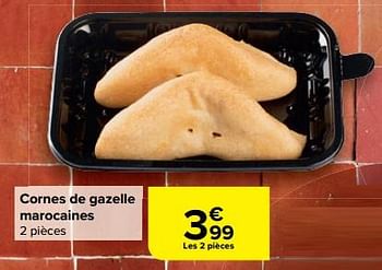 Promotions Cornes de gazelle marocaines - Produit maison - Carrefour  - Valide de 28/02/2024 à 18/03/2024 chez Carrefour