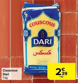 Promotions Couscous dari - Dari - Valide de 28/02/2024 à 18/03/2024 chez Carrefour
