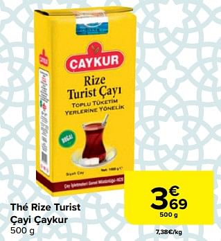 Promotions Thé rize turist çayi çaykur - Caykur - Valide de 28/02/2024 à 18/03/2024 chez Carrefour