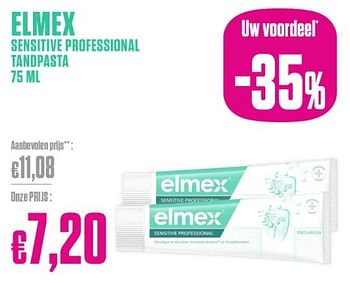 Promotions Elmex sensitive professional tandpasta - Elmex - Valide de 26/02/2024 à 31/03/2024 chez Medi-Market