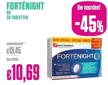 Promotions Fortenight 8U - Forte pharma - Valide de 26/02/2024 à 31/03/2024 chez Medi-Market