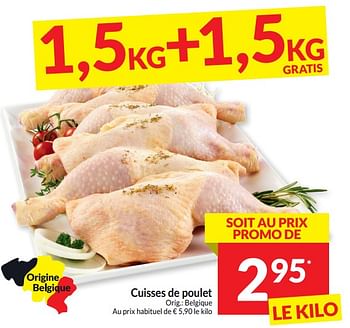 Promotions Cuisses de poulet - Produit maison - Intermarche - Valide de 05/03/2024 à 10/03/2024 chez Intermarche