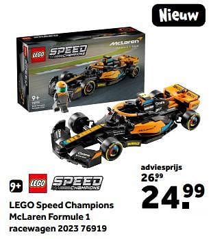 Promoties Lego speed champions mclaren formule 1 racewagen 2023 76919 - Lego - Geldig van 01/03/2024 tot 24/03/2024 bij Intertoys