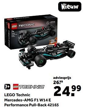 Promoties Lego technic mercedes-amg f1 w14 e performance pull-back 42165 - Lego - Geldig van 01/03/2024 tot 24/03/2024 bij Intertoys