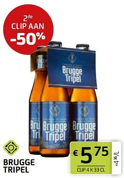 Promoties Brugge tripel - Brugge Tripel - Geldig van 01/03/2024 tot 14/03/2024 bij BelBev