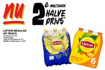 Promoties Lipton ice tea regular - Lipton - Geldig van 06/03/2024 tot 12/03/2024 bij Jumbo