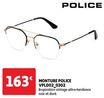 Promoties Monture police vpld02_0302 - Police - Geldig van 01/03/2024 tot 30/03/2024 bij Auchan