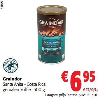 Promoties Graindor santa anita - costa rica gemalen koffie - Graindor - Geldig van 28/02/2024 tot 12/03/2024 bij Colruyt