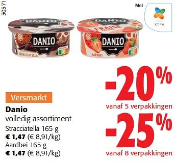 Promoties Danio volledig assortiment - Danone - Geldig van 28/02/2024 tot 12/03/2024 bij Colruyt