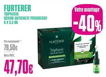 Promoties Furterer triphasic serum antighute progressif - RENE FURTERER - Geldig van 26/02/2024 tot 31/03/2024 bij Medi-Market