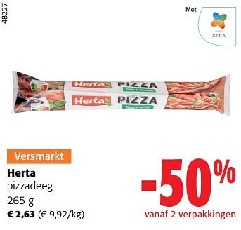 Promoties Herta pizzadeeg - Herta - Geldig van 28/02/2024 tot 12/03/2024 bij Colruyt