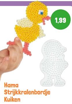 Promoties Hama strijkkralenbordje kuiken - Hama - Geldig van 01/03/2024 tot 31/03/2024 bij Lobbes