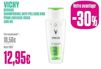 Promotions Vichy dercos shampooing anti-pelliculaire pour cheveux gras - Vichy - Valide de 26/02/2024 à 31/03/2024 chez Medi-Market
