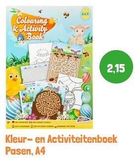 Promoties Kleur en activiteitenboek pasen a4 - Huismerk - Lobbes - Geldig van 01/03/2024 tot 31/03/2024 bij Lobbes