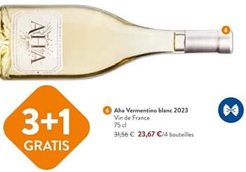 Promotions Aha vermentino blanc 2023 vin de france - Vins blancs - Valide de 28/02/2024 à 12/03/2024 chez OKay