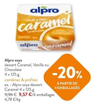 Promotions Alpro soya dessert caramel - Alpro - Valide de 28/02/2024 à 12/03/2024 chez OKay
