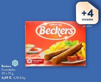 Promotions Beckers fricandelles - Beckers - Valide de 28/02/2024 à 12/03/2024 chez OKay
