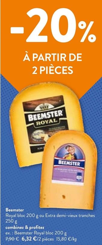 Promotions Beemster royal bloc - Beemster - Valide de 28/02/2024 à 12/03/2024 chez OKay