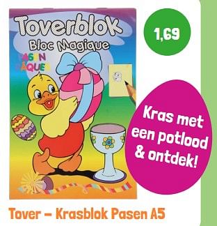 Promoties Tover krasblok pasen a5 - Huismerk - Lobbes - Geldig van 01/03/2024 tot 31/03/2024 bij Lobbes