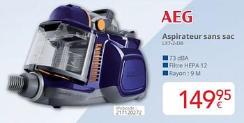 Promotions Aeg aspirateur sans sac lx7-2-db - AEG - Valide de 01/03/2024 à 31/03/2024 chez Eldi