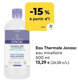Promotions Eau thermale jonzac eau micellaire - Eau de Jonzac - Valide de 28/02/2024 à 26/03/2024 chez Bioplanet