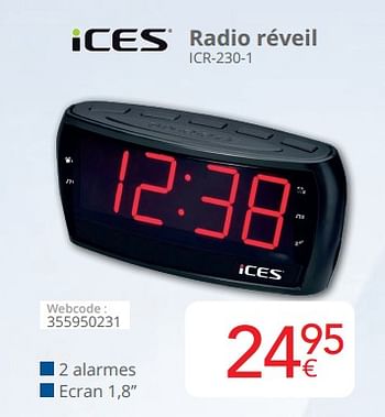 Promotions Ices radio réveil icr-230-1 - Ices - Valide de 01/03/2024 à 31/03/2024 chez Eldi