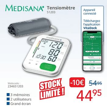 Promoties Medisana tensiomètre 51203 - Medisana - Geldig van 01/03/2024 tot 31/03/2024 bij Eldi