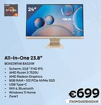 Asus all-in-one 23.8`` m3402wfak-ba024w-Asus